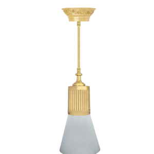 LAMPE SUSPENDUE EN LAITON VIENNA GLASS COLLECTION EN OR BRILLANT