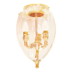 LUSTRE AVEC VERRE BOLOGNA I EN OR BRILLANT