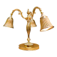 LAMPE DE TABLE EN LAITON CATANIA II EN OR BRILLANT