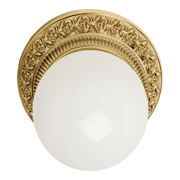 LUMINAIRE DE SURFACE EN LAITON AVEC VERRE BILBAO I EN OR BRILLANT