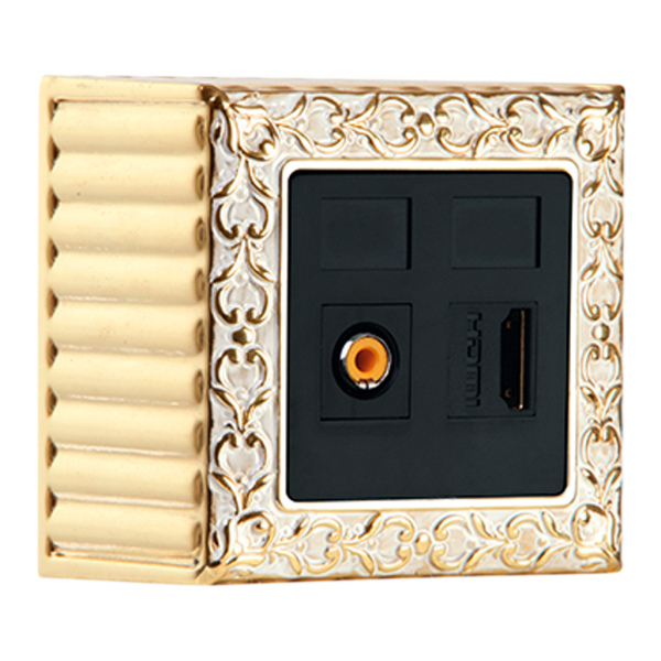 MULTIMEDIA PLAQUE SURFACE SAN SEBASTIAN COLLECTION EN PATINE OR BLANC
